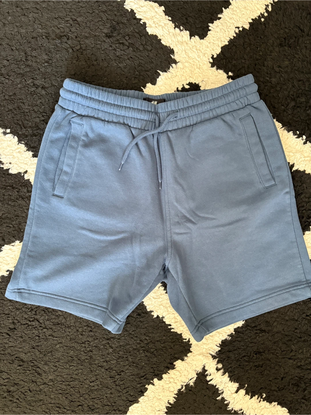 H&M Regular Fit Blue Sweat Shorts - Size M - photo 2