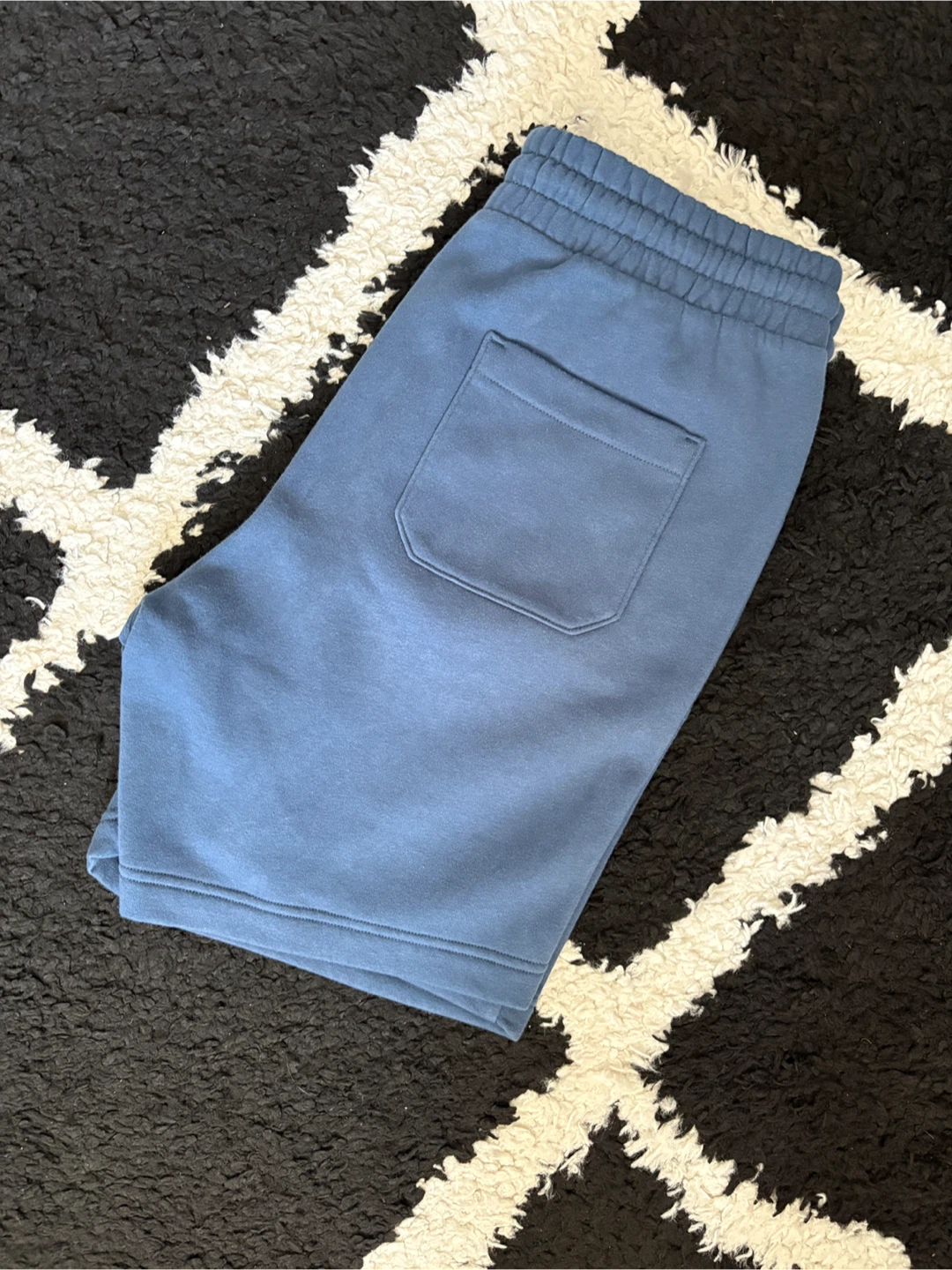 H&M Regular Fit Blue Sweat Shorts - Size M