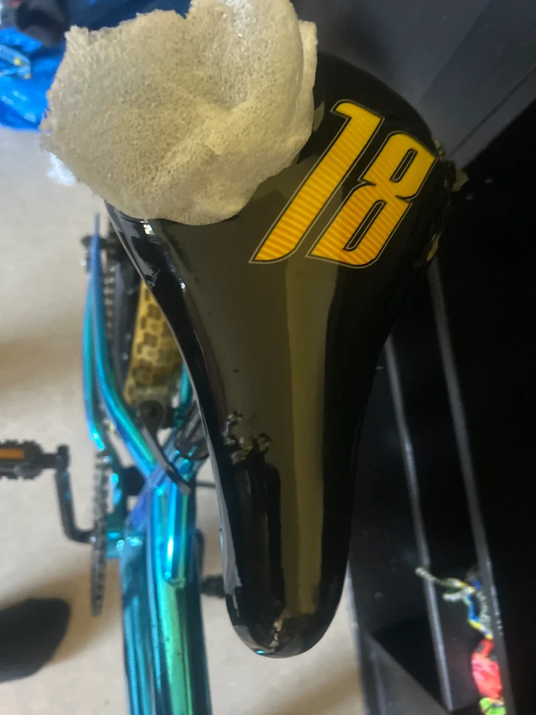Kinetic 18" BMX Bike - Blue & Yellow image indicator(2)
