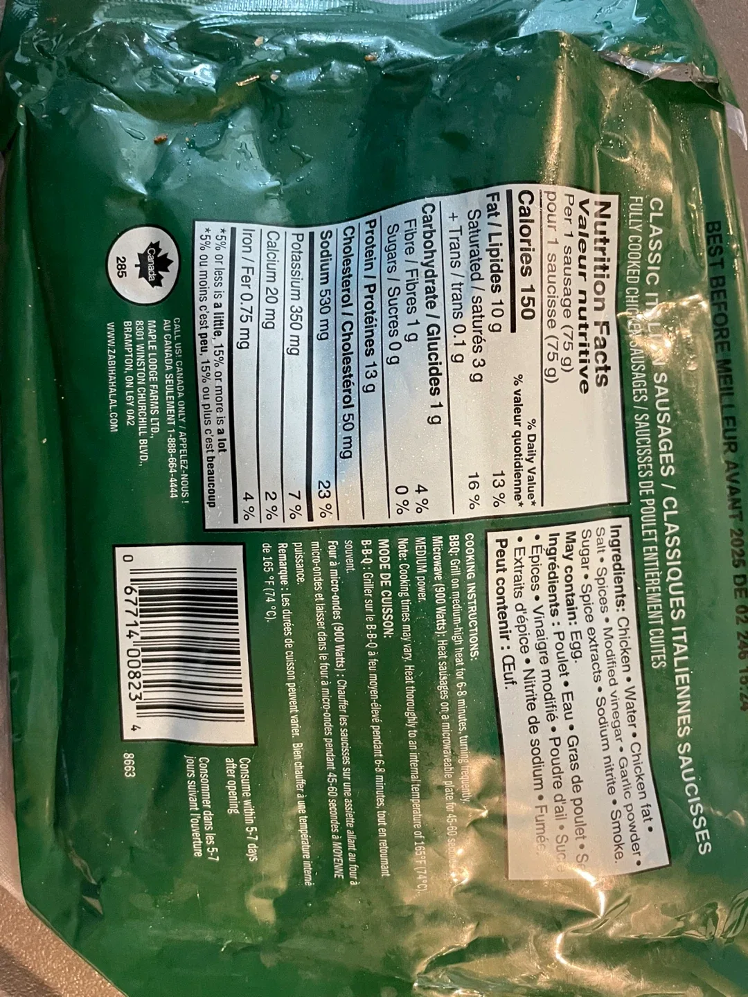 Zabiha Halal Classic Italian nd other image indicator(2)