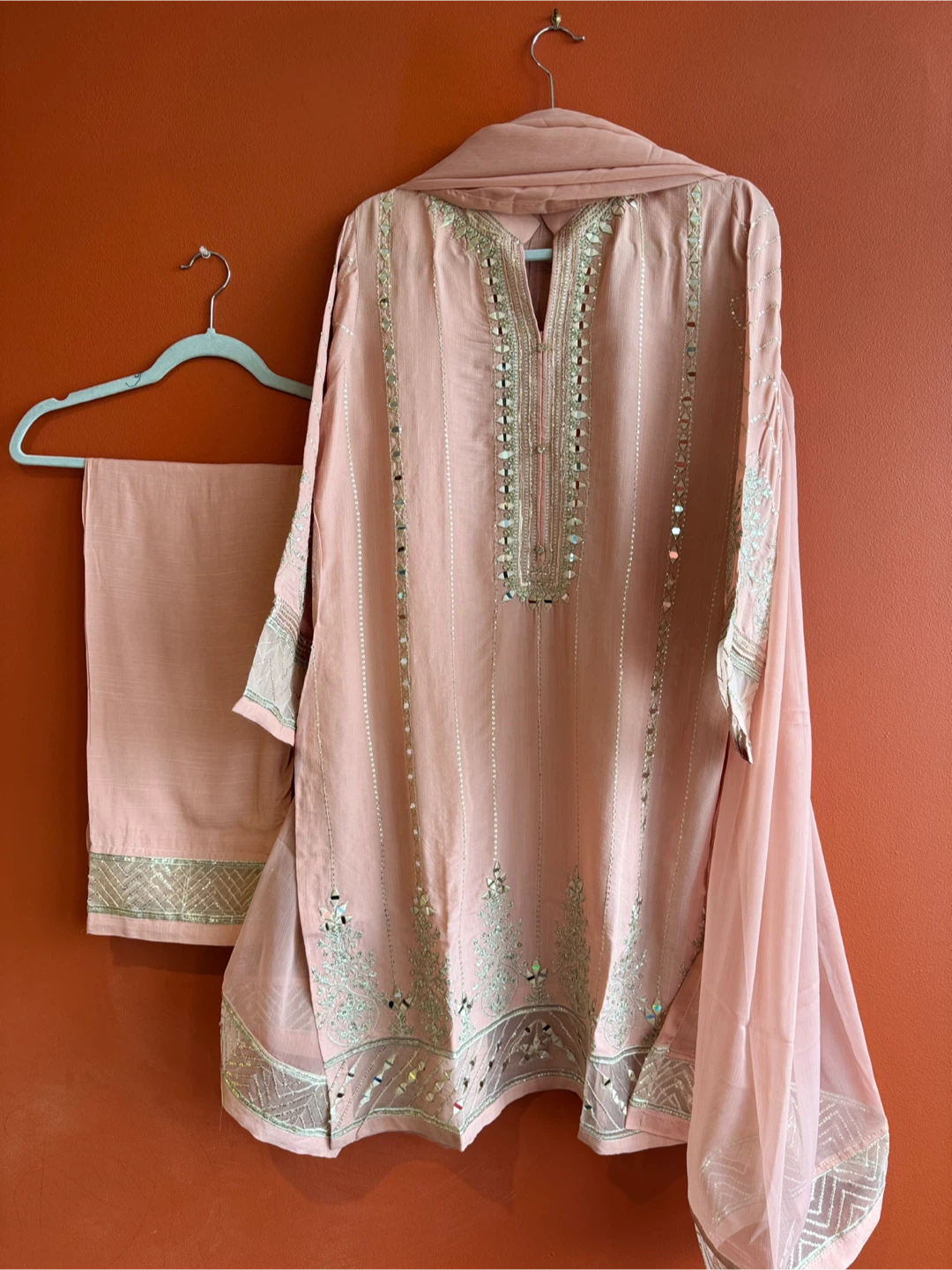 Peach Salwar Kameez Suit - photo 4