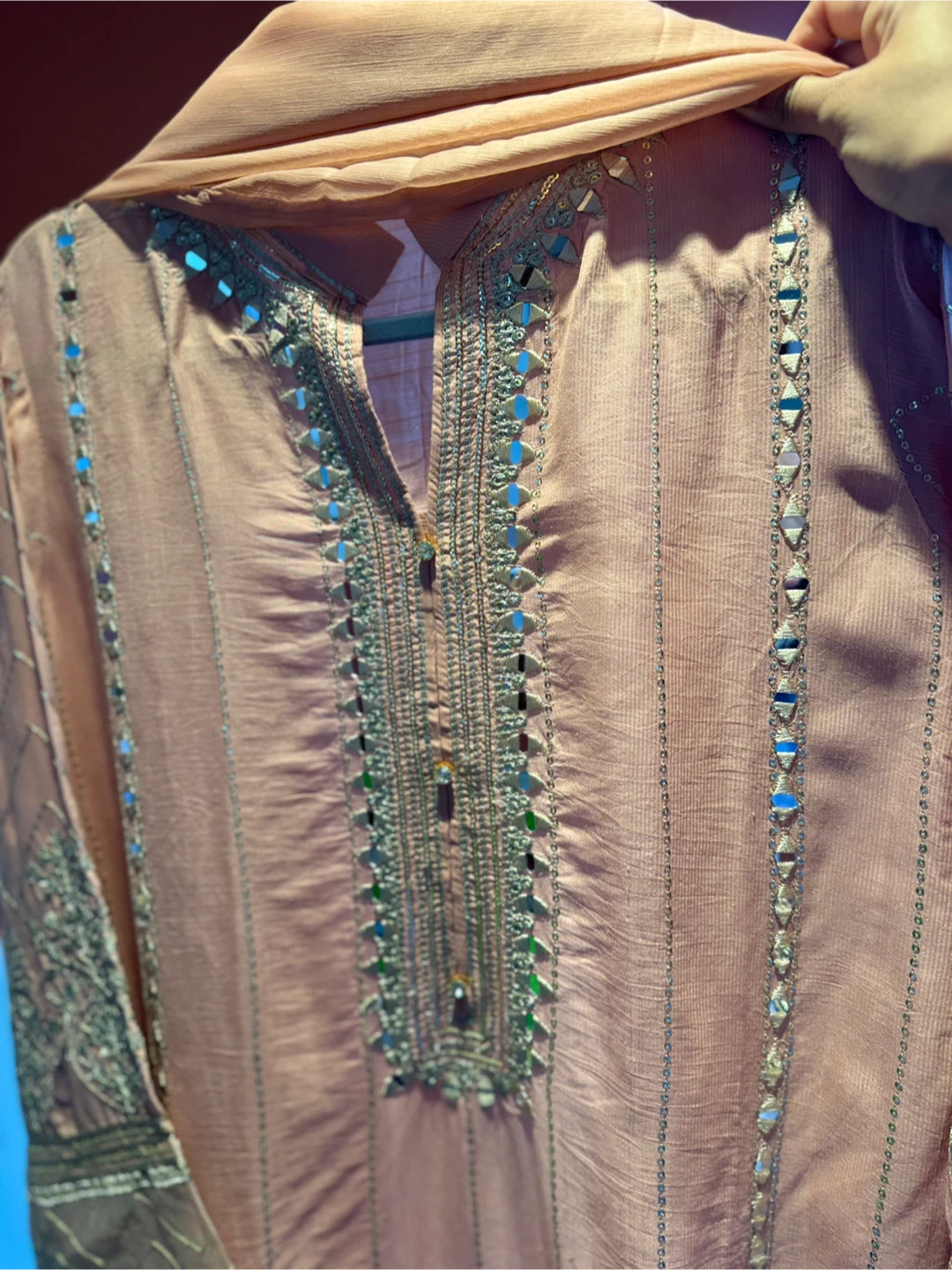 Peach Salwar Kameez Suit - photo 5