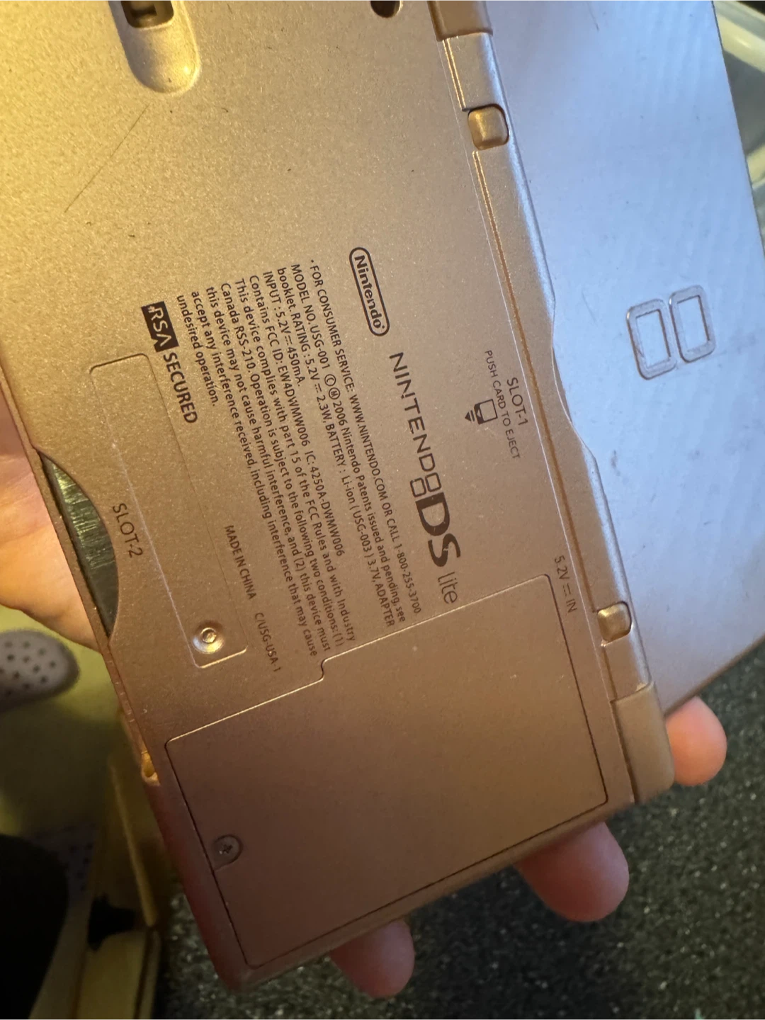 Nintendo DS Lite with Charger and Game - photo 3