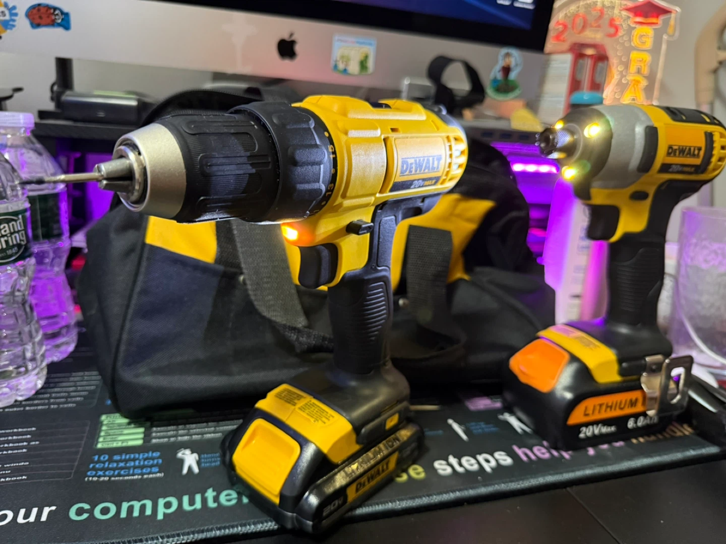 DeWalt 20V Cordless Drill/Impact Driver Kit & Wireless Ratchet - photo 3