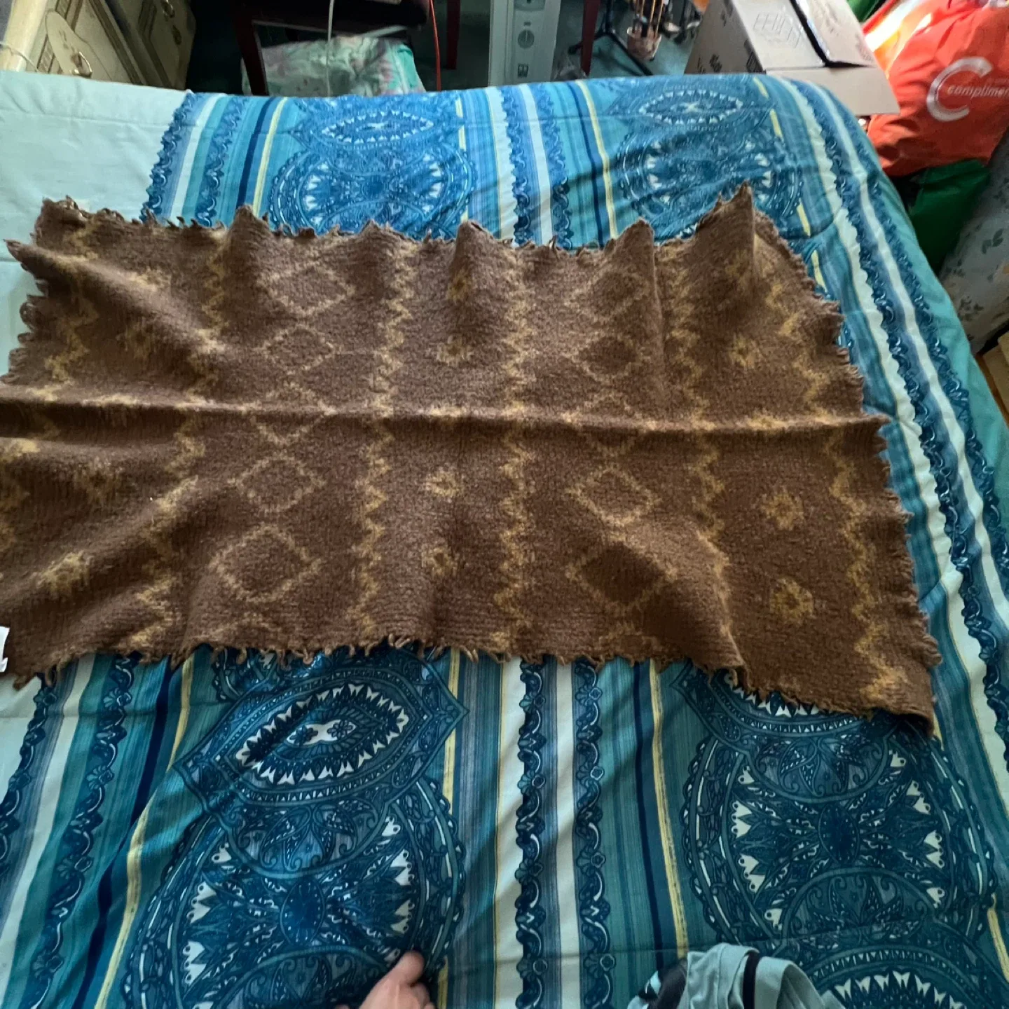 Brown Wool Throw Blanket image indicator(5)