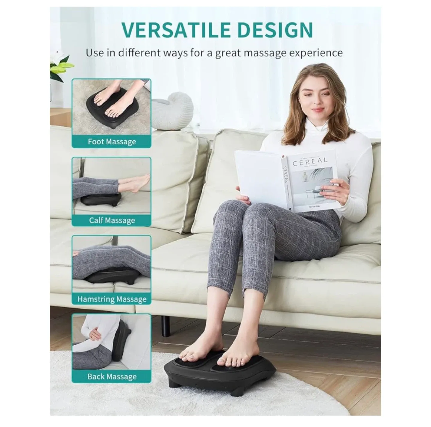 Nekteck Foot Massager Machine with Heat image indicator(5)