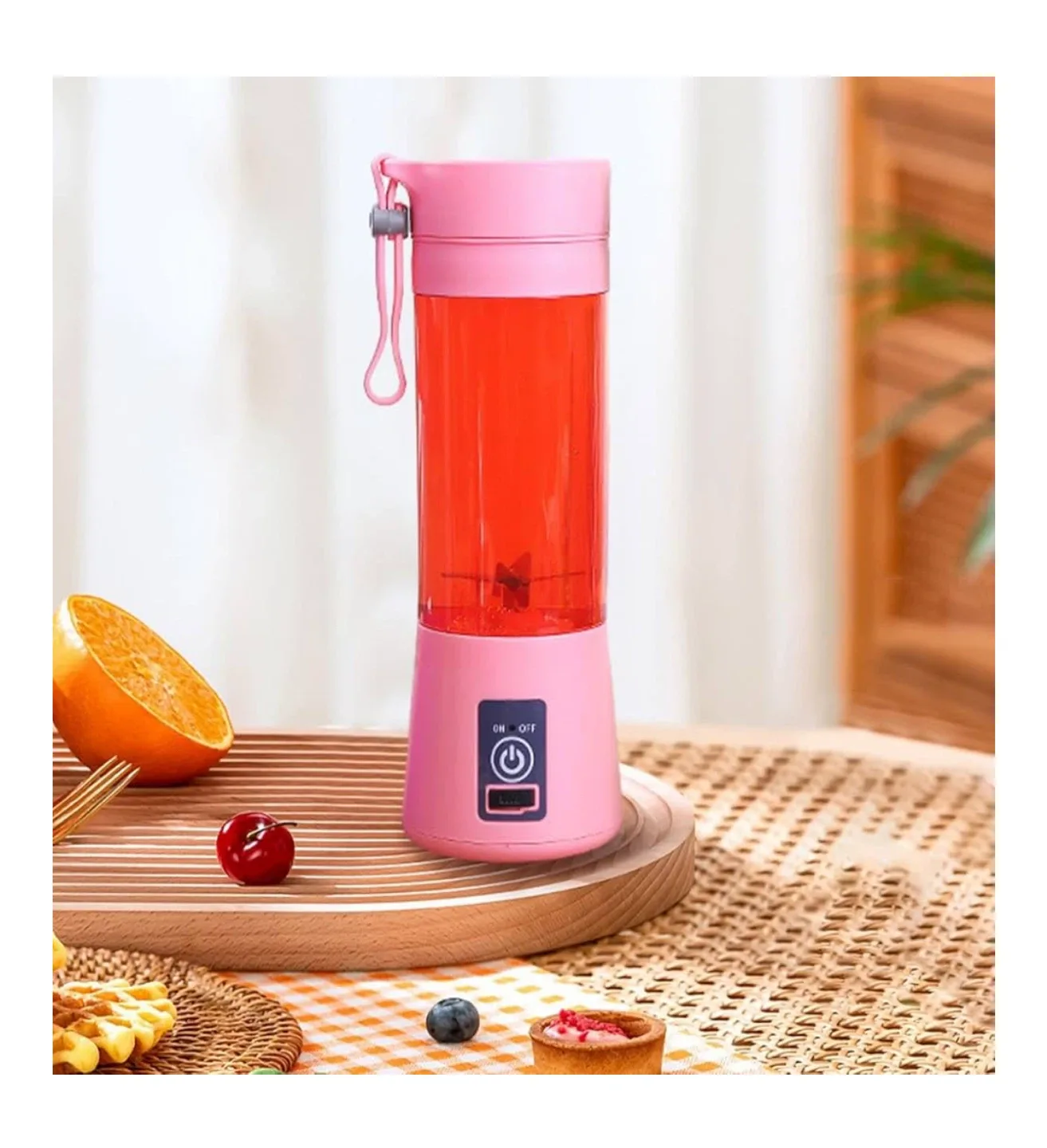 Pink Portable Blender image indicator(3)