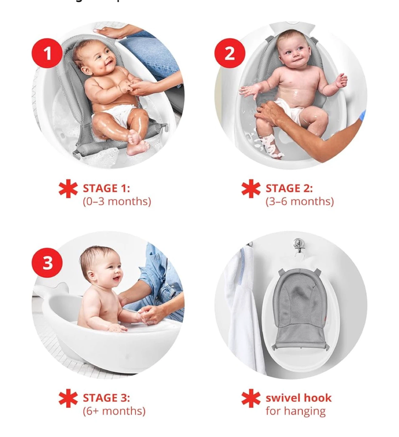 Skip Hop Moby Baby Bathtub - 3 Stage - photo 3