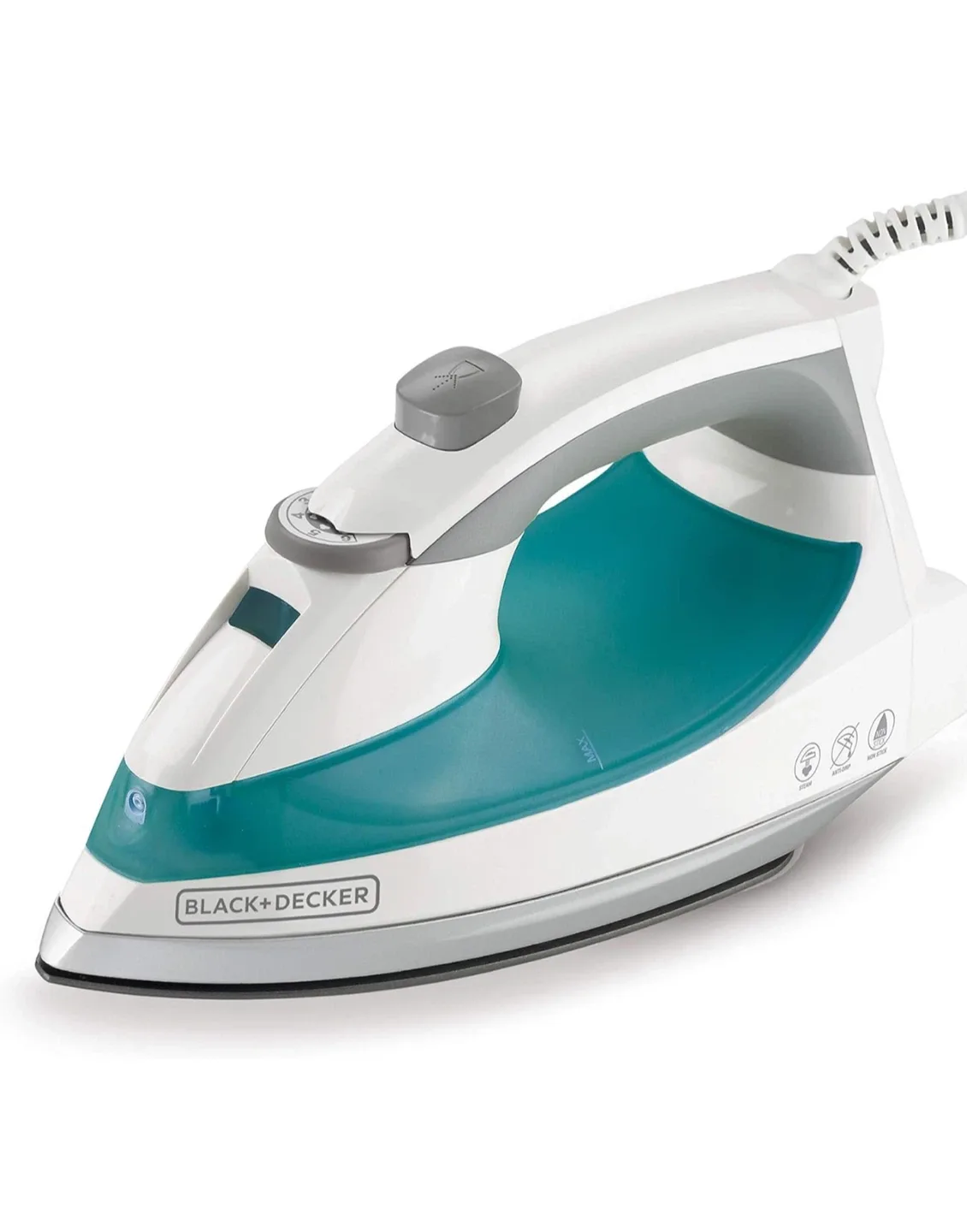 BLACK+DECKER Lightweight Steam Iron - Teal image indicator(3)