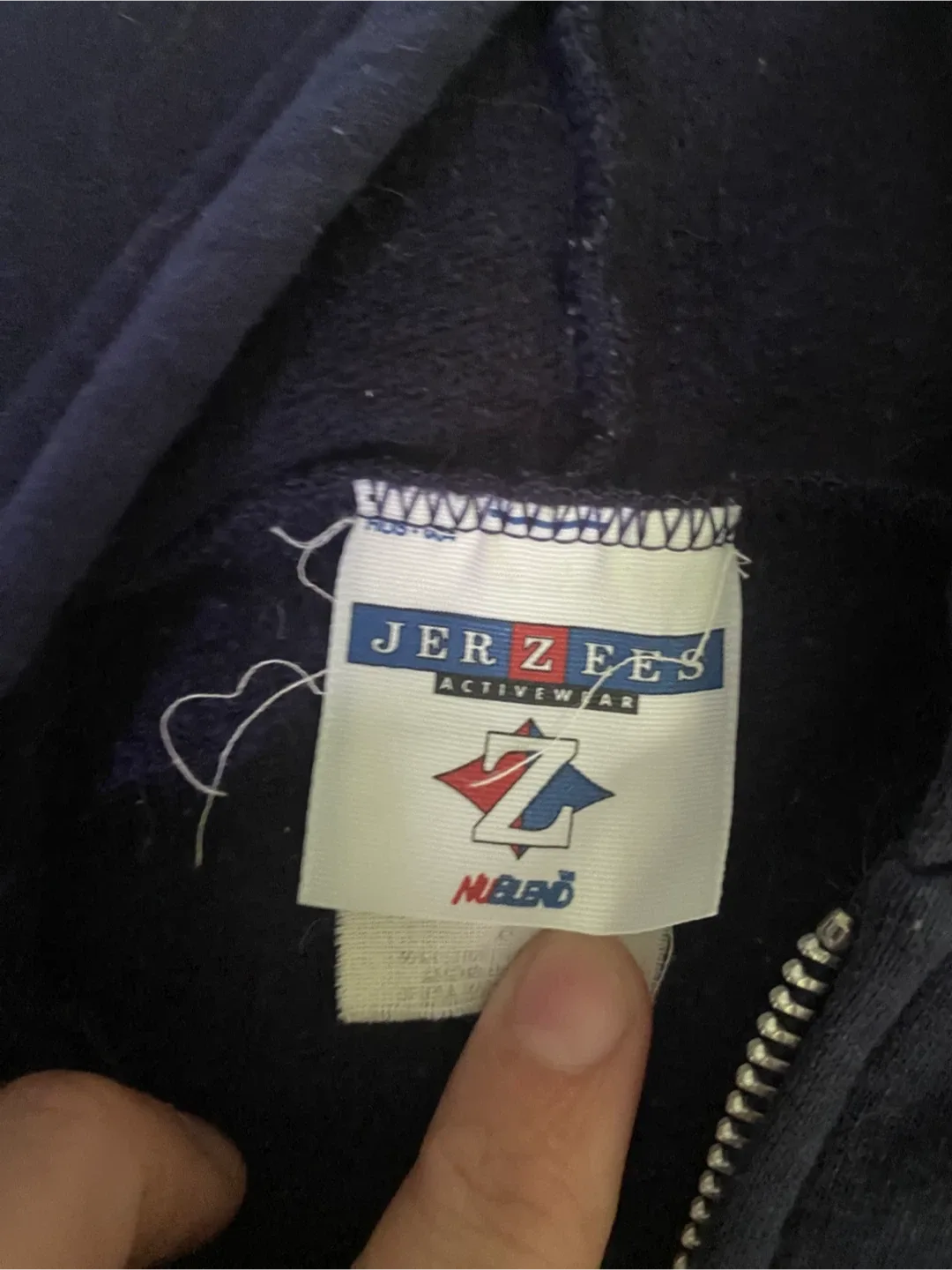 Vintage ZERO Skateboards zip up hoodie image indicator(3)