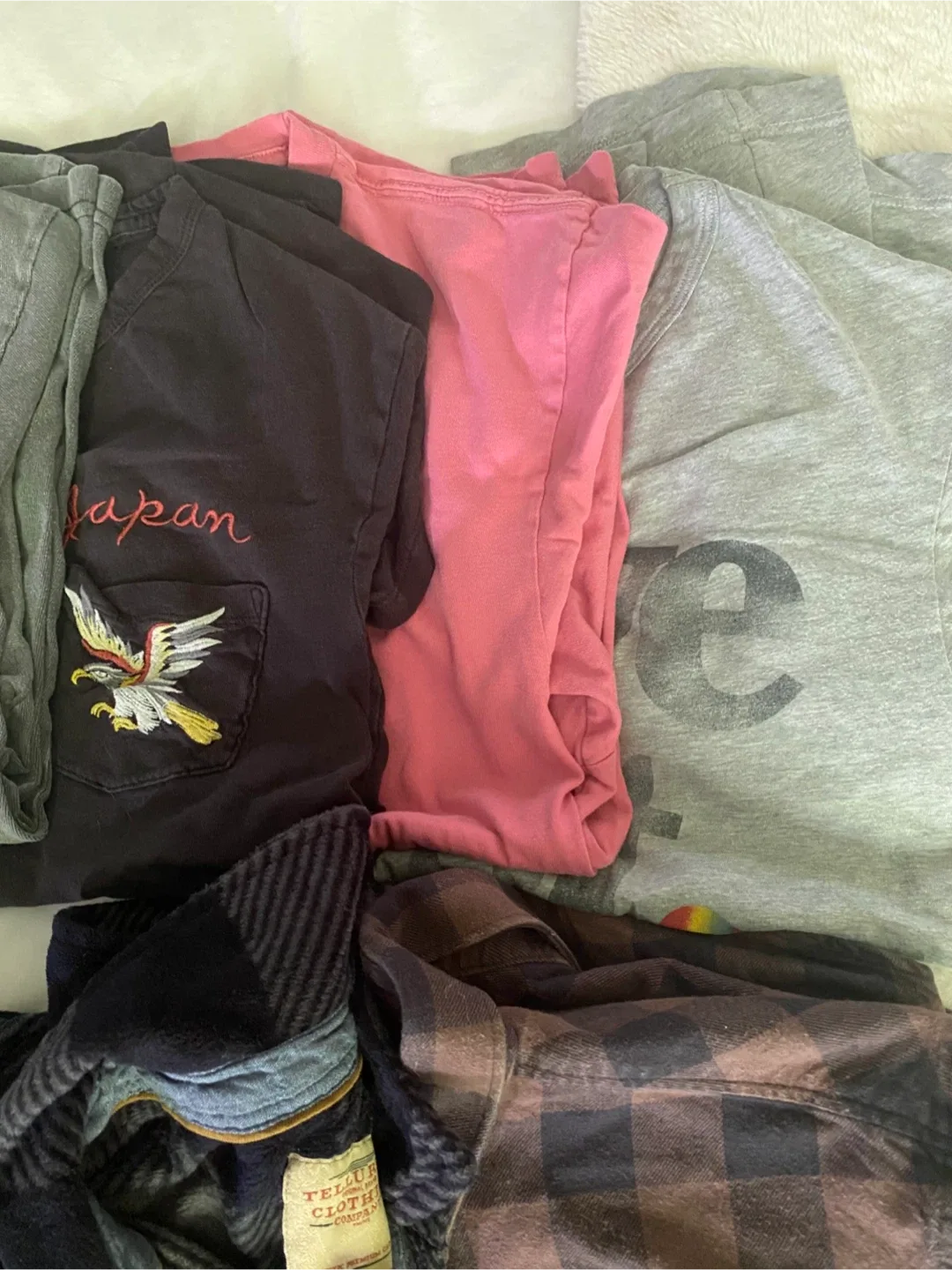 Mixed Clothing Lot: T-shirts, Flannels, Pants - Various Brands image indicator(4)