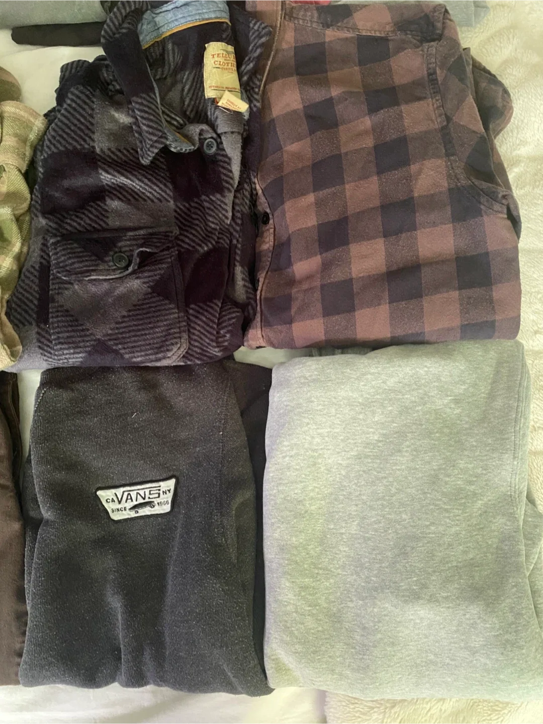 Mixed Clothing Lot: T-shirts, Flannels, Pants - Various Brands image indicator(3)