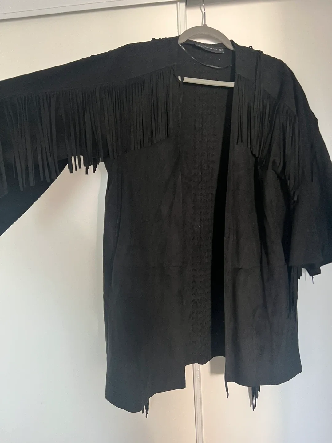 Zara Kimono Fringe Jacket - Black image indicator(2)