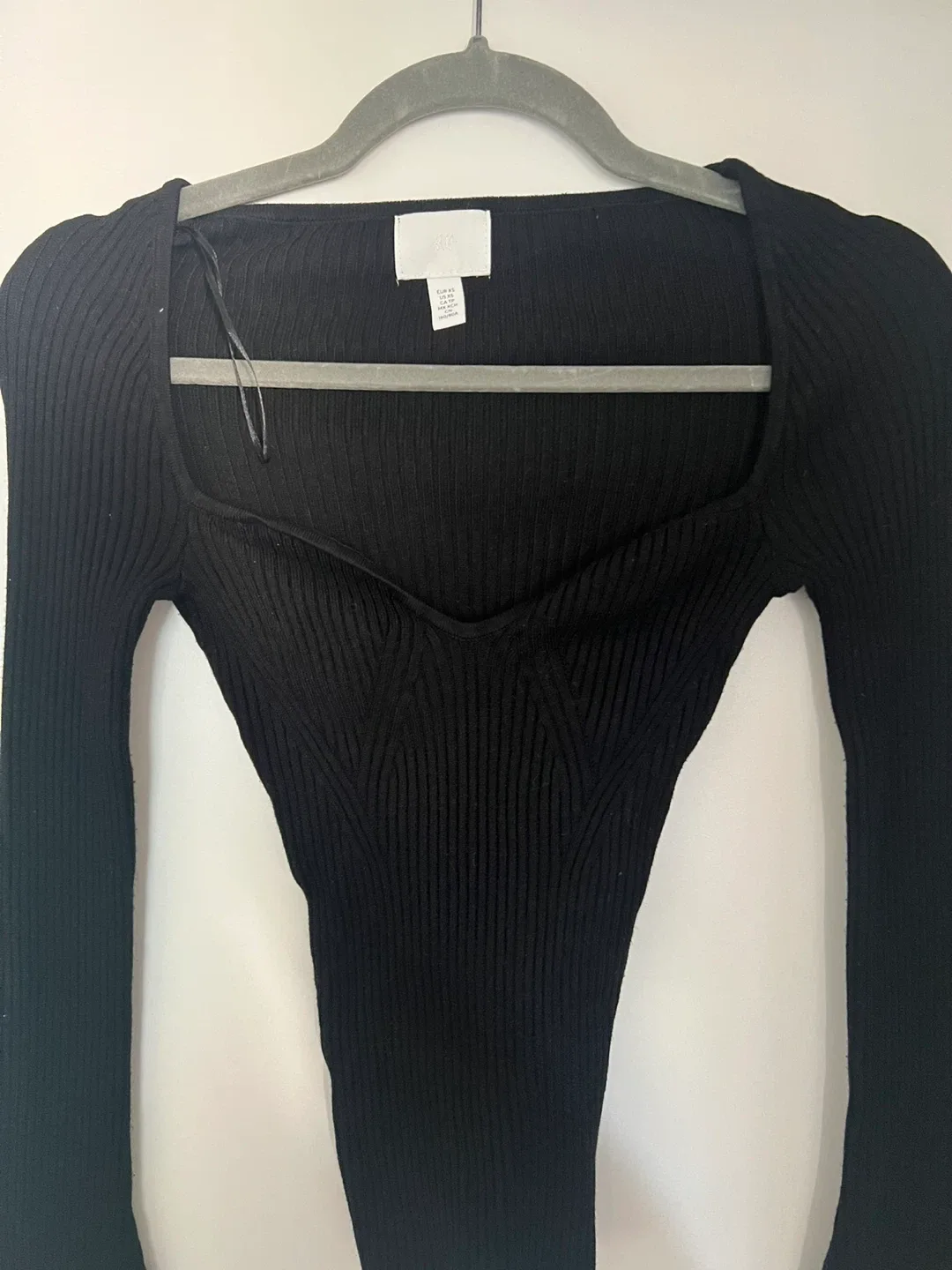 H&M Black Long Sleeve Top - Size S thumbnail