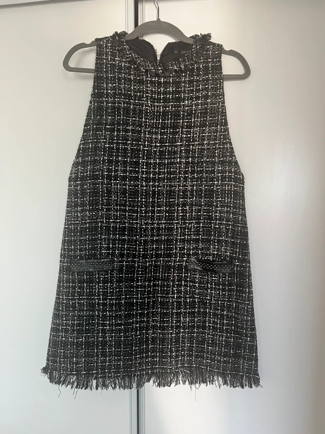 Zara Tweed Mini Dress - Size Small thumbnail