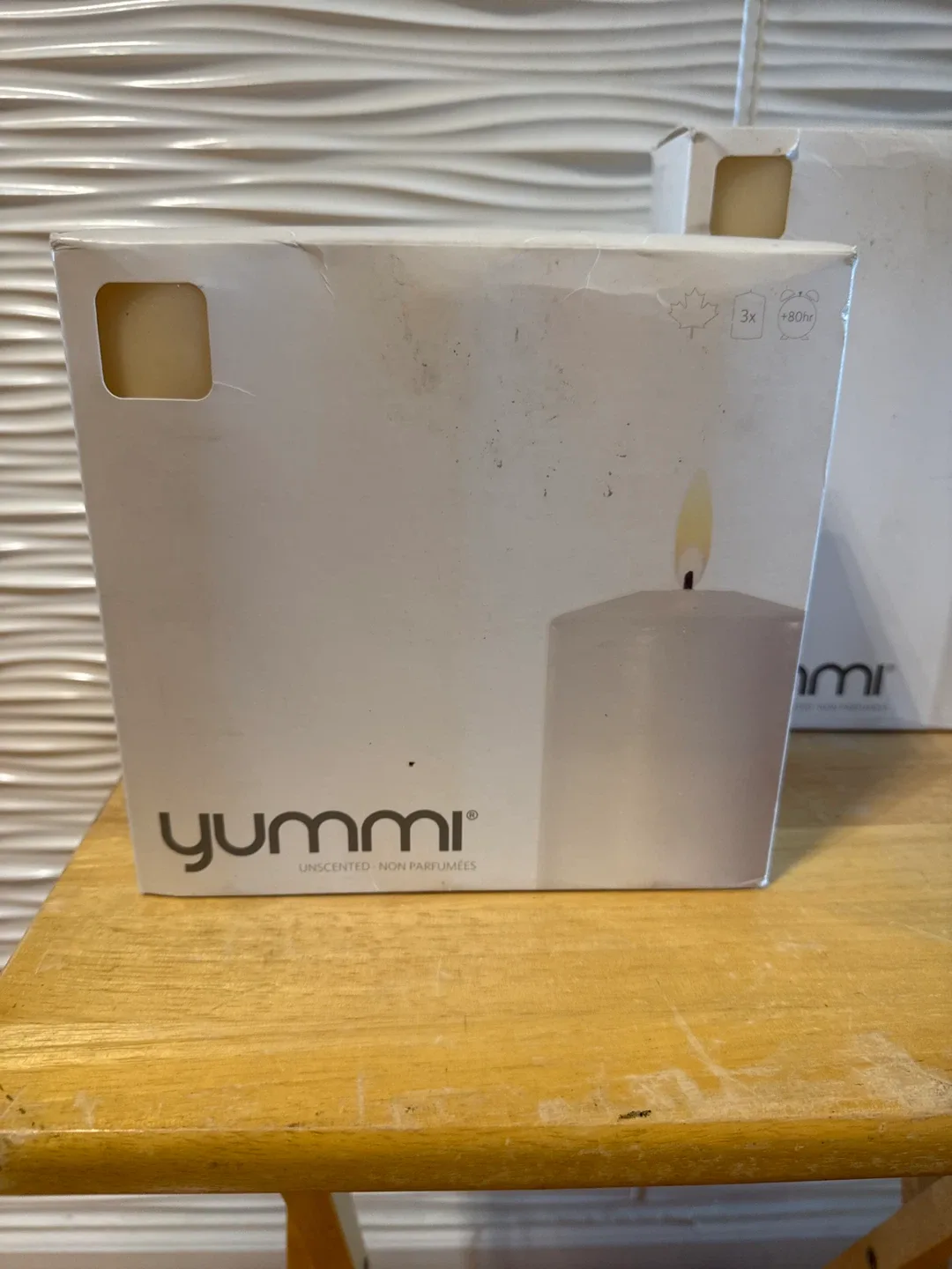 Yummi Unscented Candles (3x) thumbnail