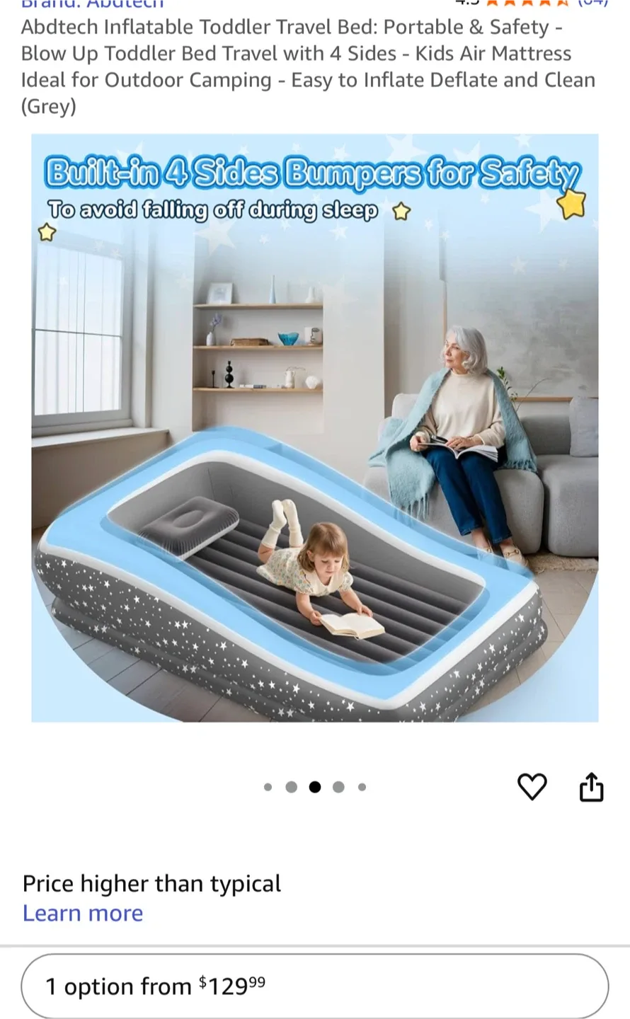 Abdtech Inflatable Toddler Travel Bed image indicator(5)