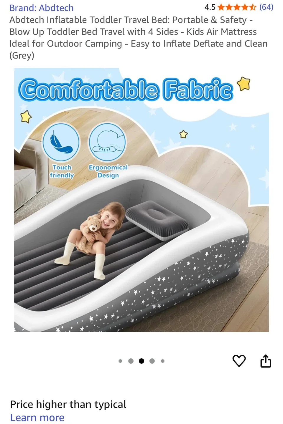 Abdtech Inflatable Toddler Travel Bed image indicator(6)