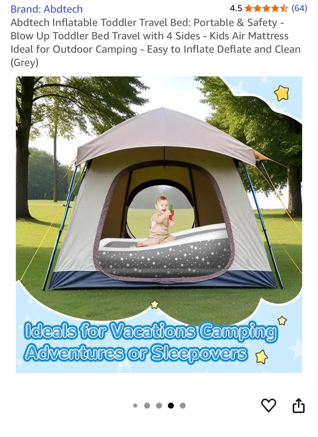 Abdtech Inflatable Toddler Travel Bed image indicator(2)