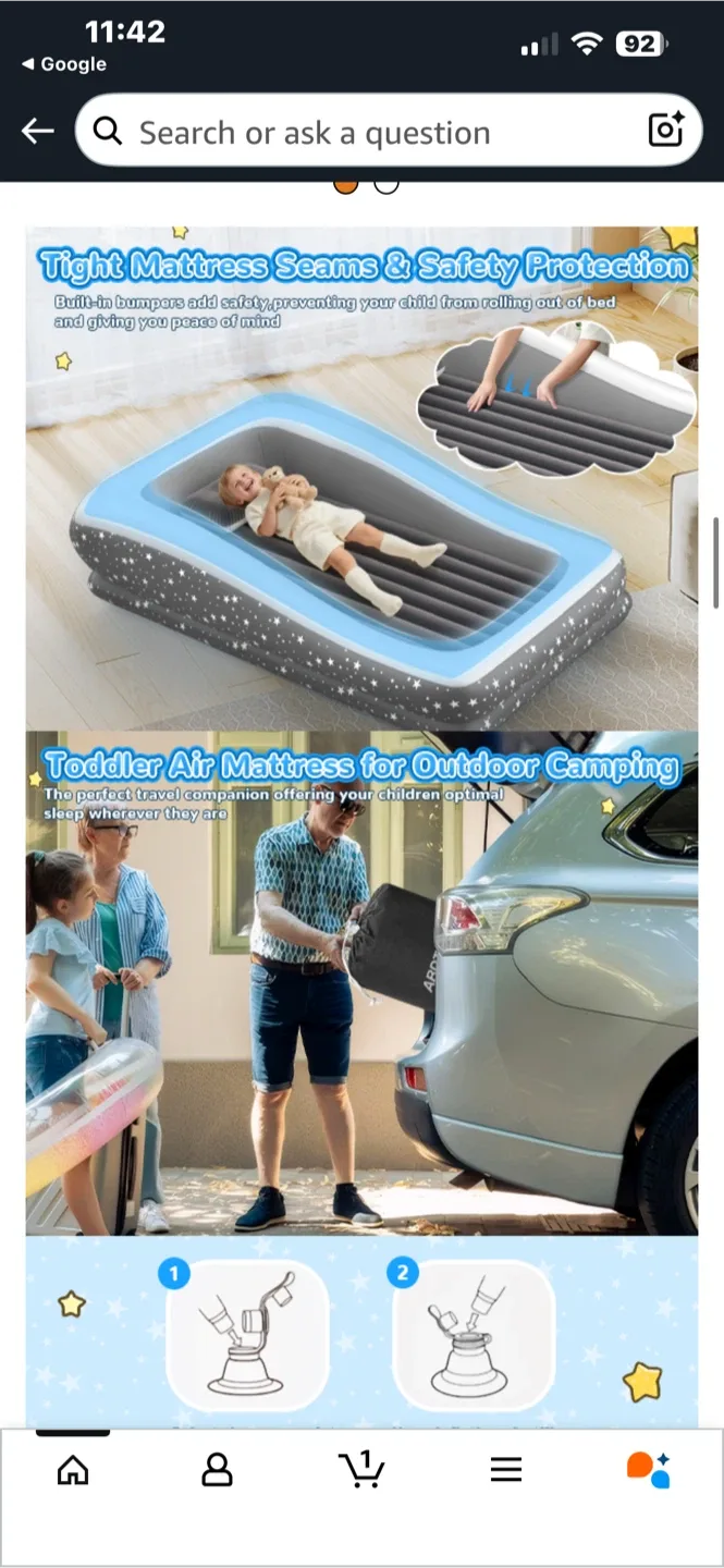 Abdtech Inflatable Toddler Travel Bed image indicator(10)