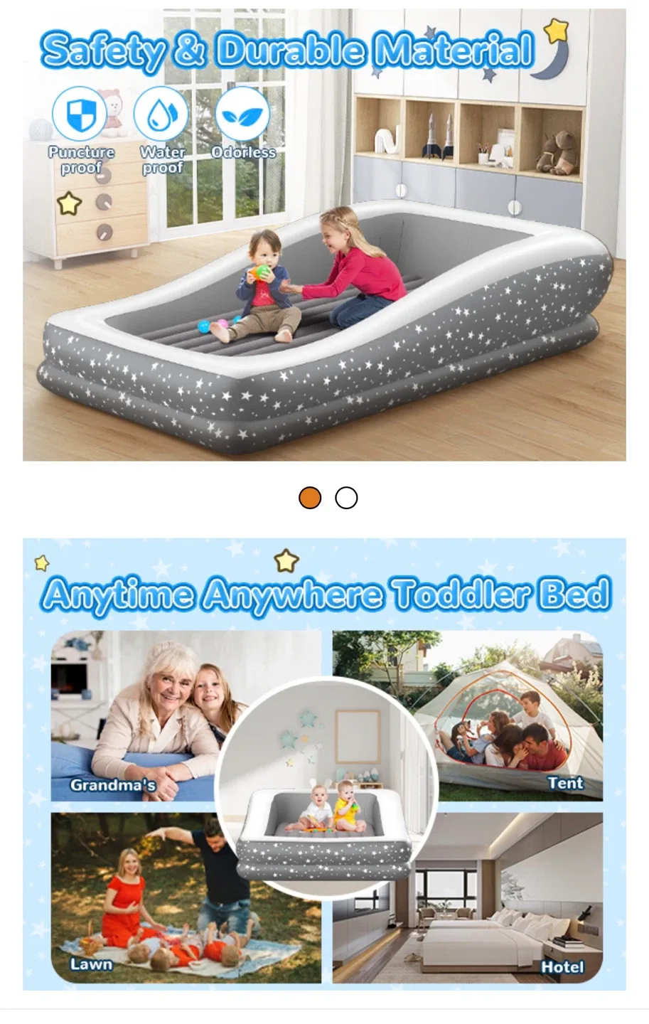 Abdtech Inflatable Toddler Travel Bed image indicator(9)