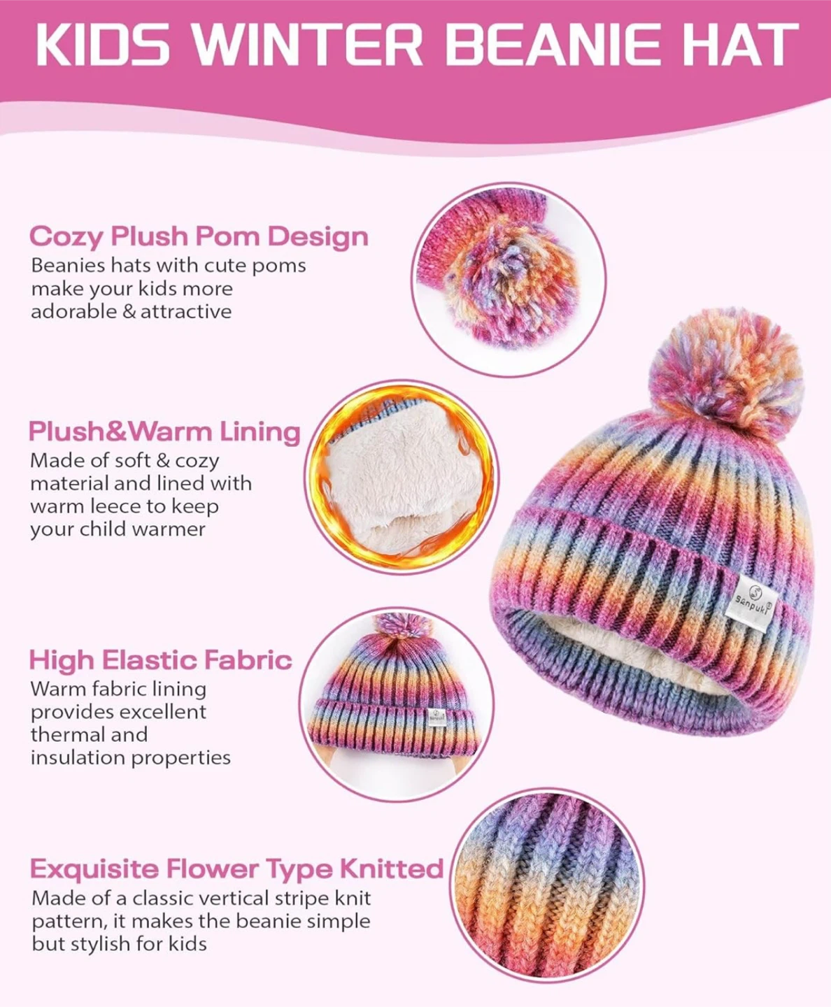 Sanpuk Kids Winter Set (Hat, Scarf, Gloves) - photo 2