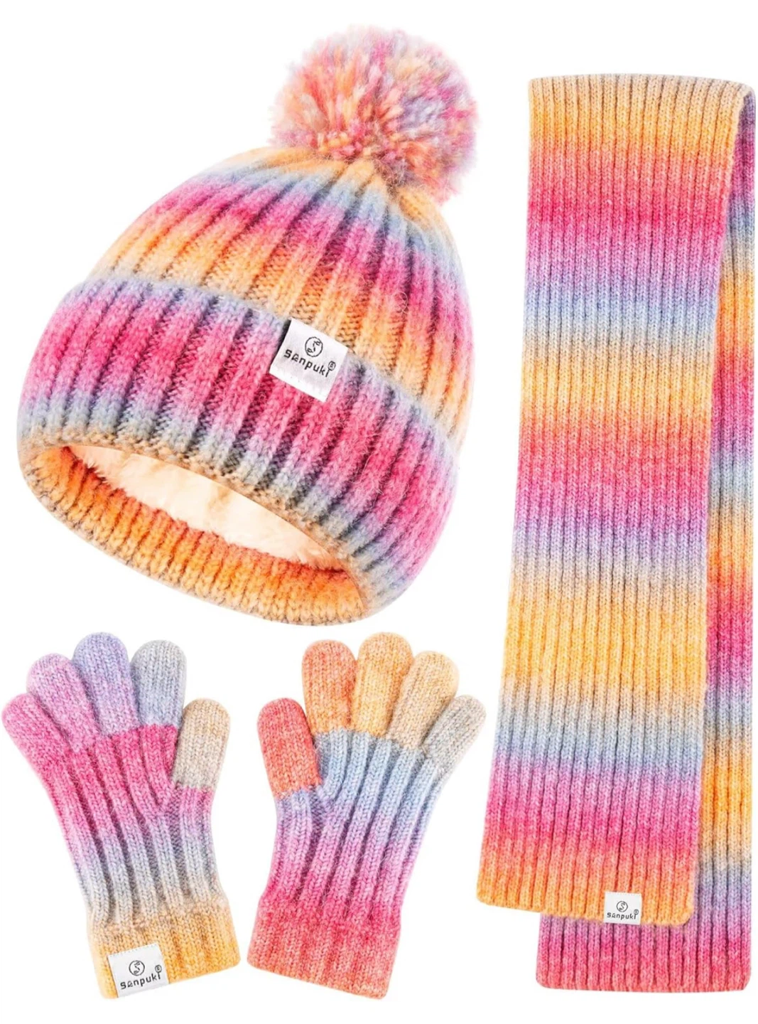Sanpuk Kids Winter Set (Hat, Scarf, Gloves)