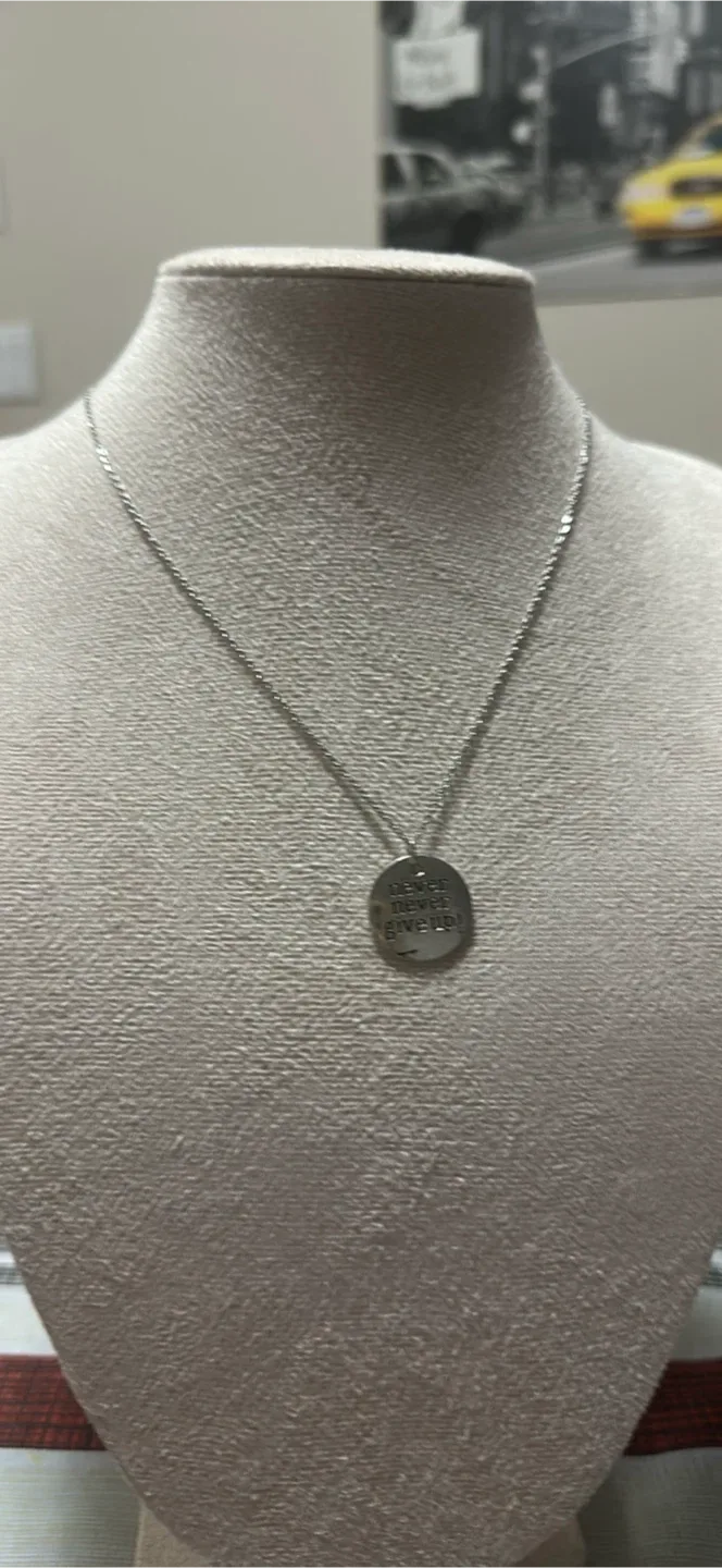 Silver Tone Inspirational Pendants Necklace image indicator(9)