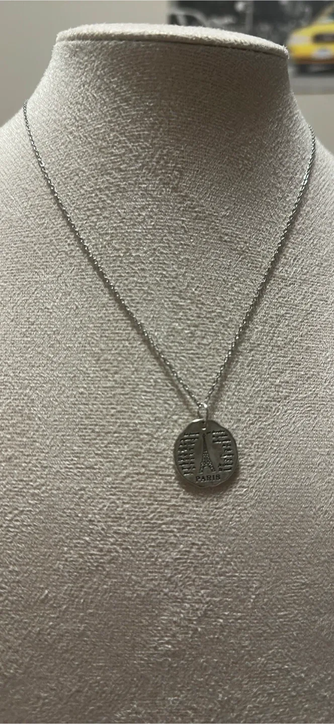 Silver Tone Inspirational Pendants Necklace image indicator(10)