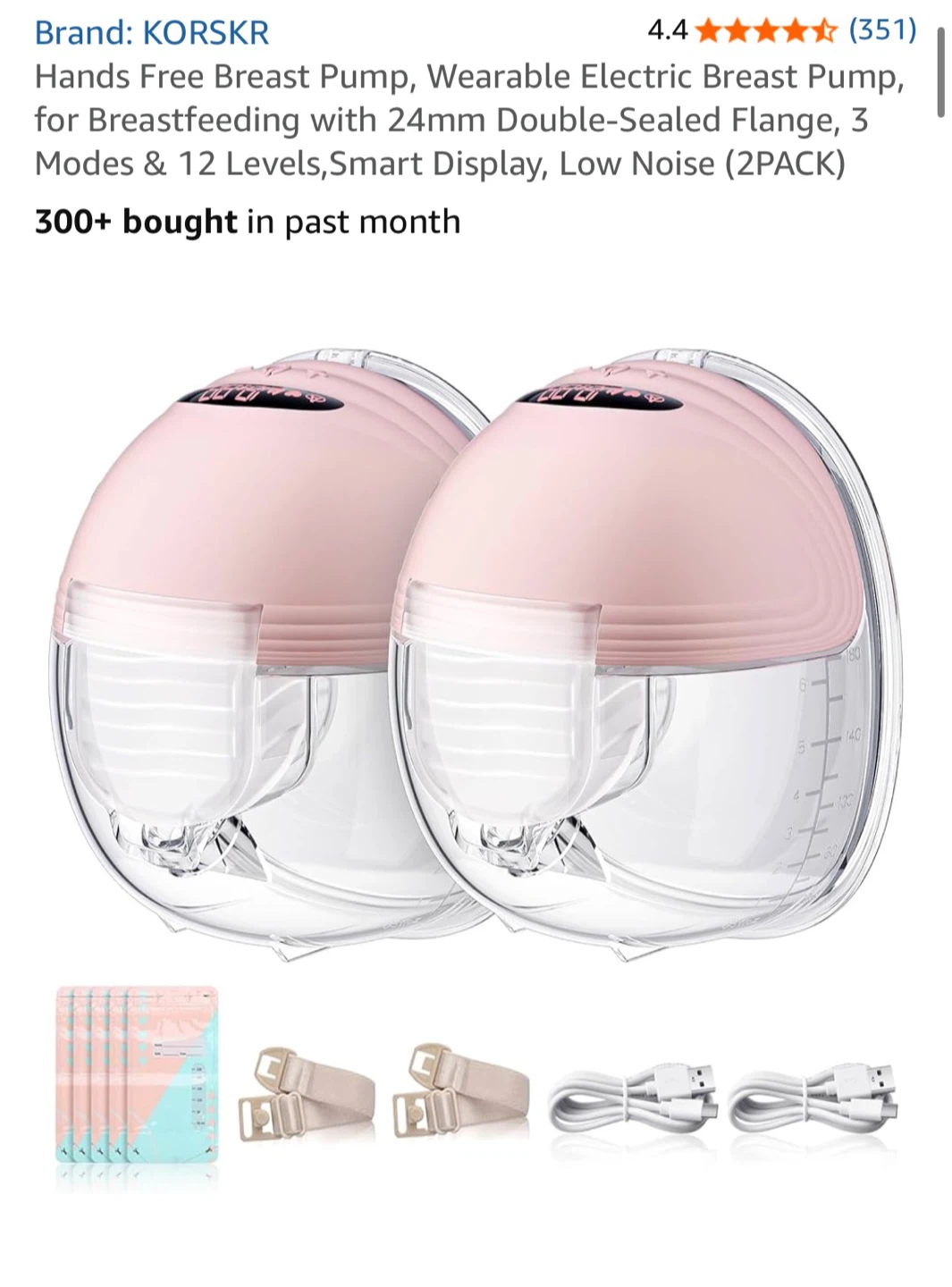 KORSKR Hands Free Wearable Breast Pump