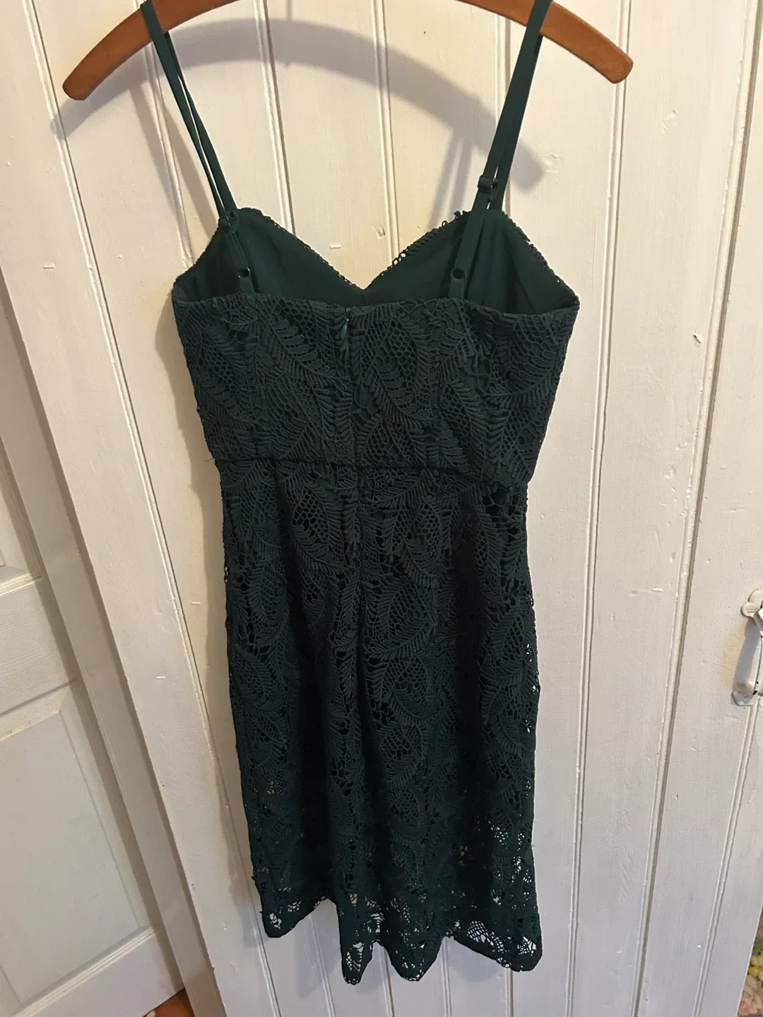 RW&CO. Green Lace Dress - Size 0 image indicator(5)