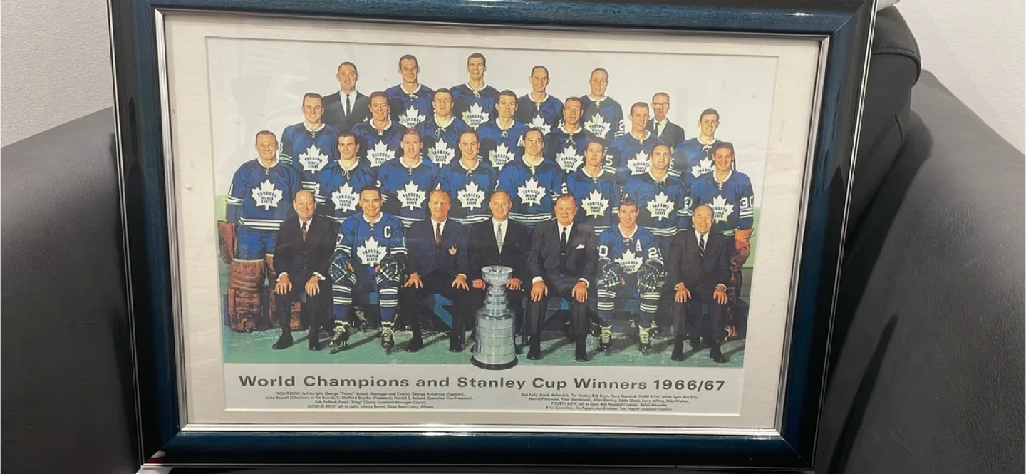 Toronto Maple Leafs Stanley Cup Winners 1966/67 Framed Photo image indicator(2)