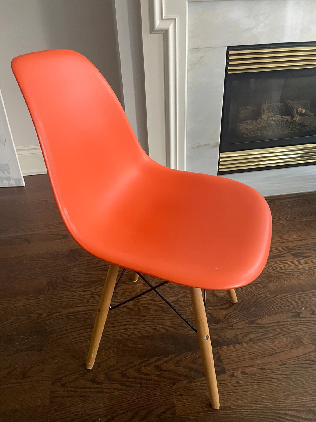 Orange Eames Style Chair