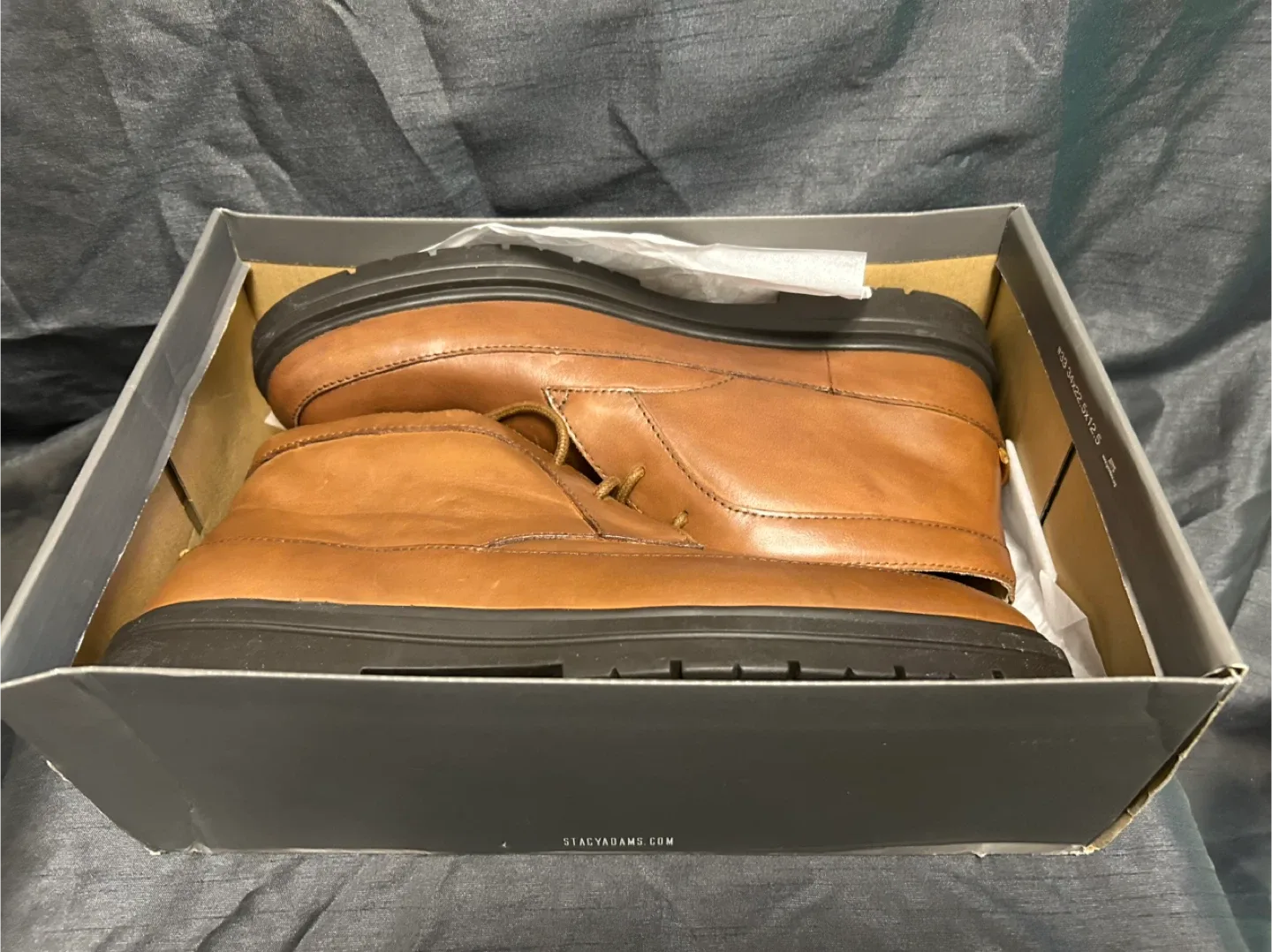 Stacy Adams Tan Leather Chukka Boots image indicator(5)