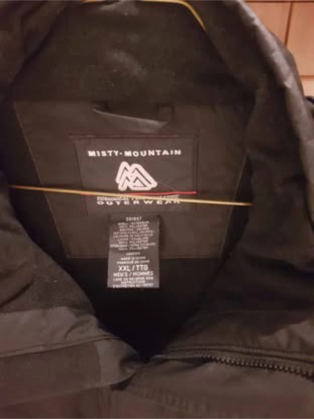 Misty Mountain Black Waterproof Jacket XXL - photo 3