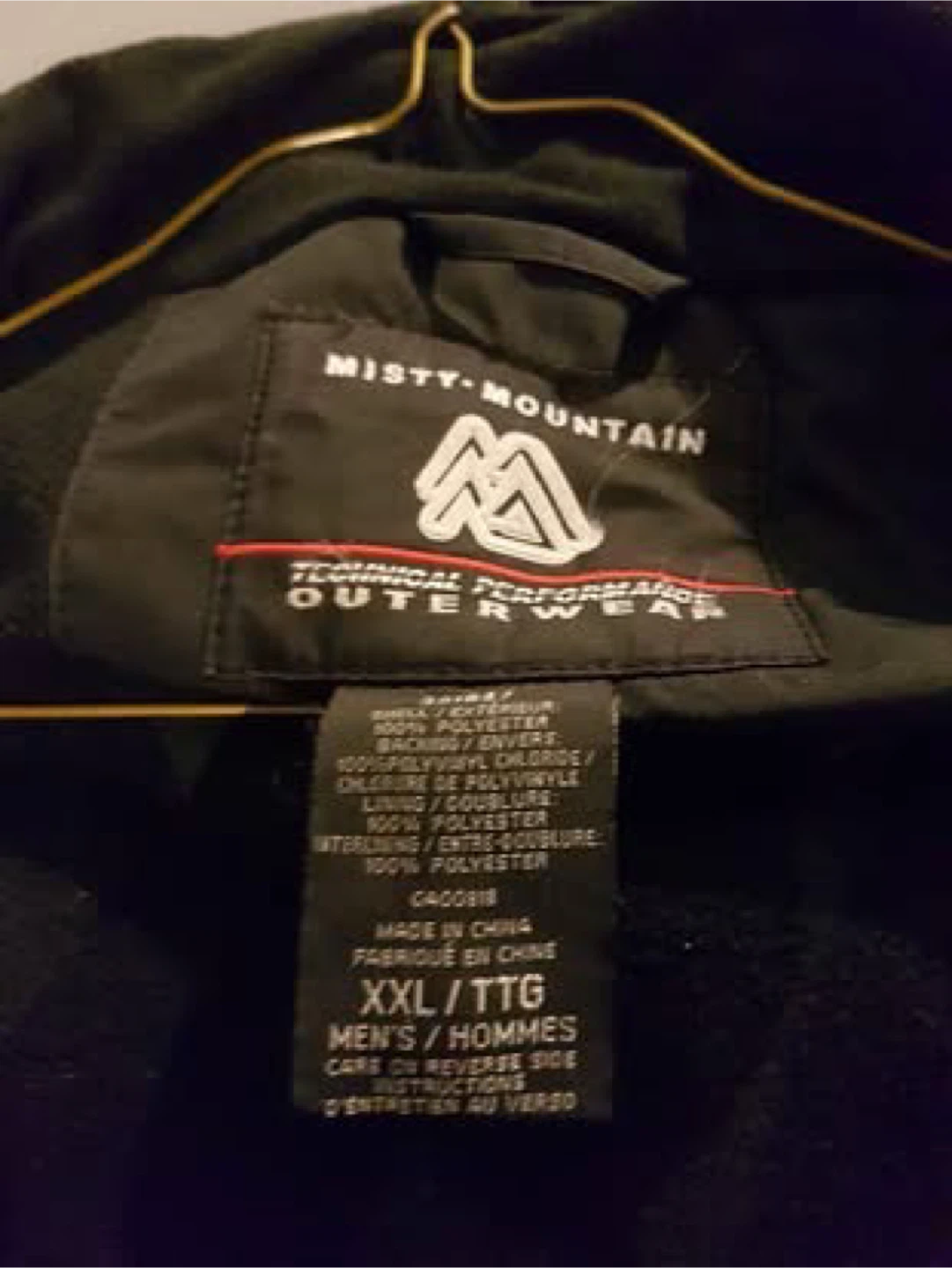 Misty Mountain Black Waterproof Jacket XXL - photo 4