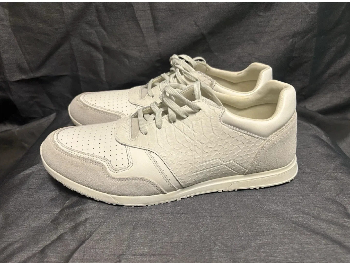 Diesel White Leather Sneakers image indicator(2)