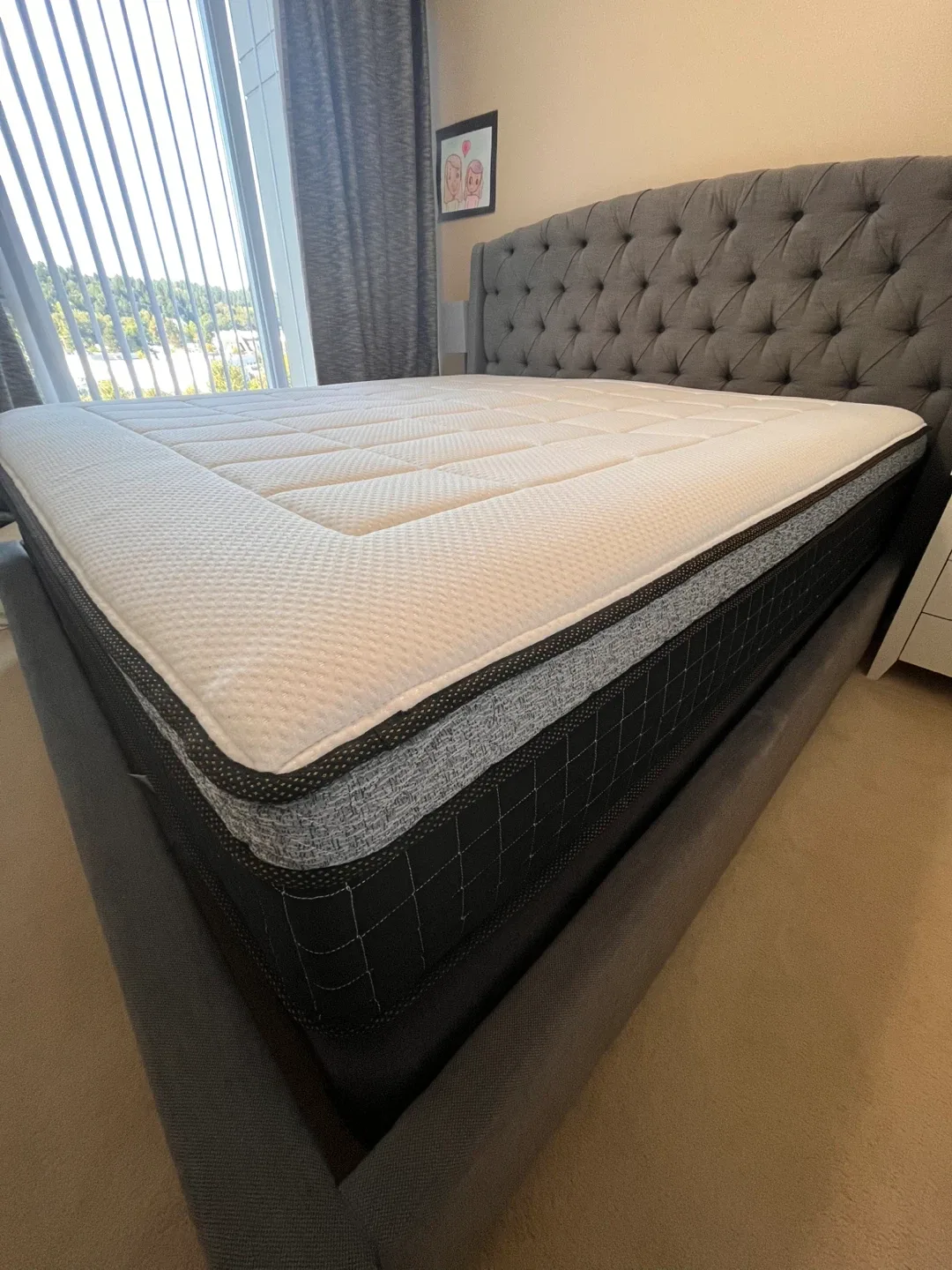 King size bad frame, mattress and box spring image indicator(2)