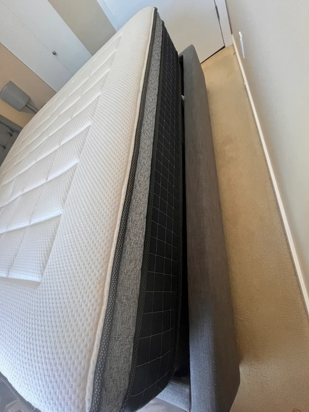 King size bad frame, mattress and box spring image indicator(9)