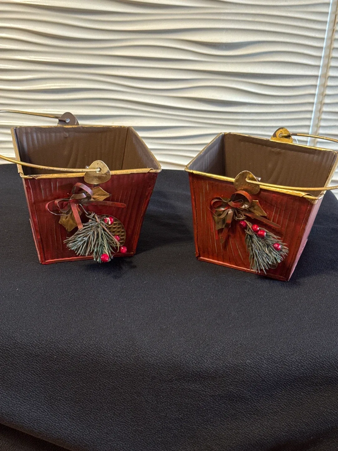 Decorative Holiday Buckets - Set of 2 thumbnail