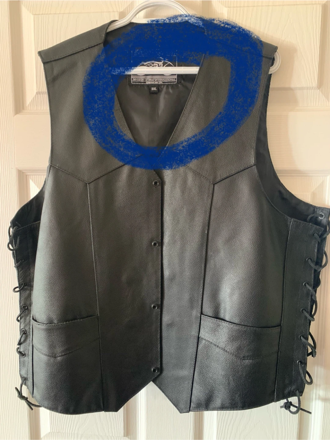International Design Leather Vest - XXL