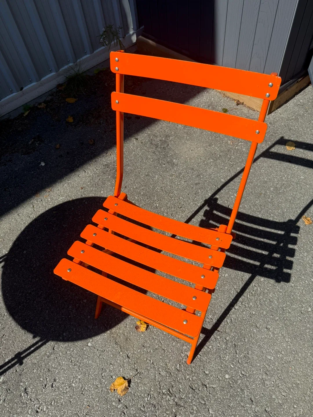 Orange (Metal) Bistro Set - Table and Two Chairs image indicator(2)