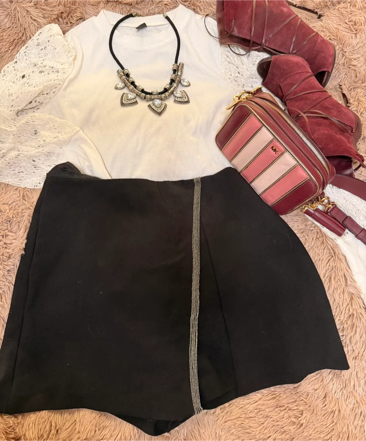 Black skort thumbnail