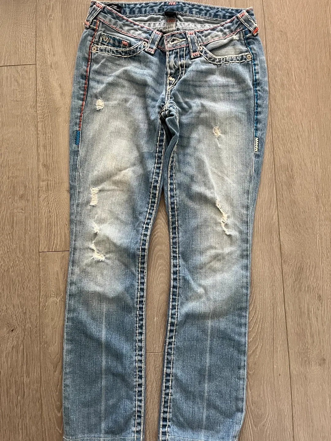 Zara Gingham pants & True Religion Jeans Size 26 thumbnail