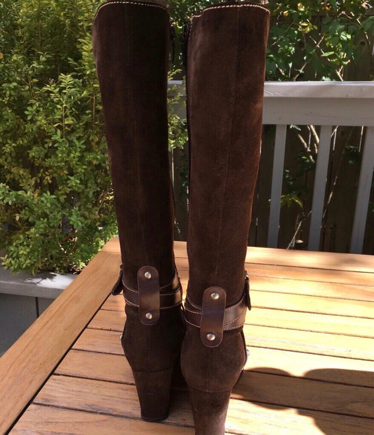 ❤️GEOX NEW STUNNING Dark Chocolate brown suede boots❤️ image indicator(4)