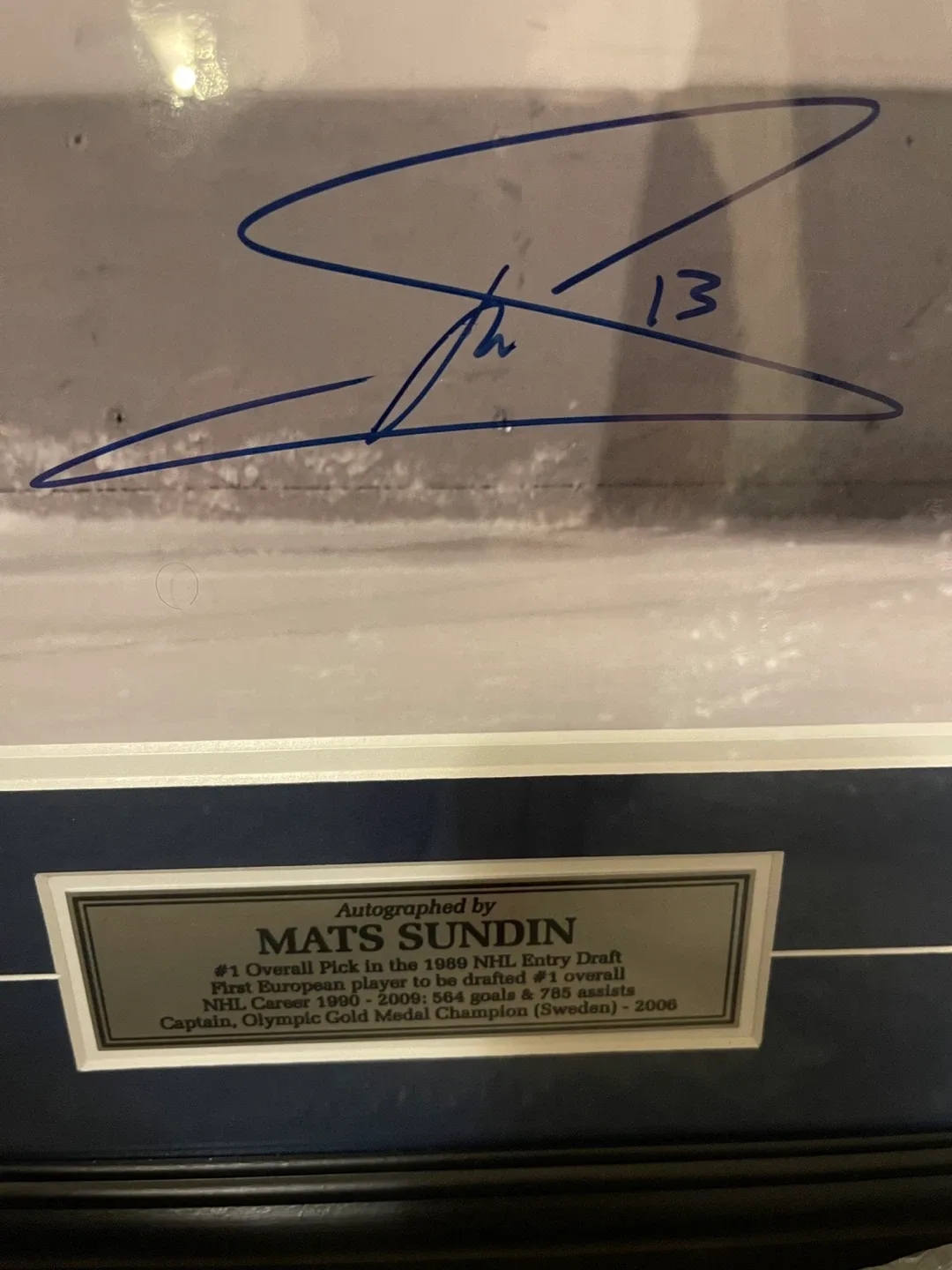 Mats Sundin Autographed & Leafs Young Guns Framed Picture thumbnail