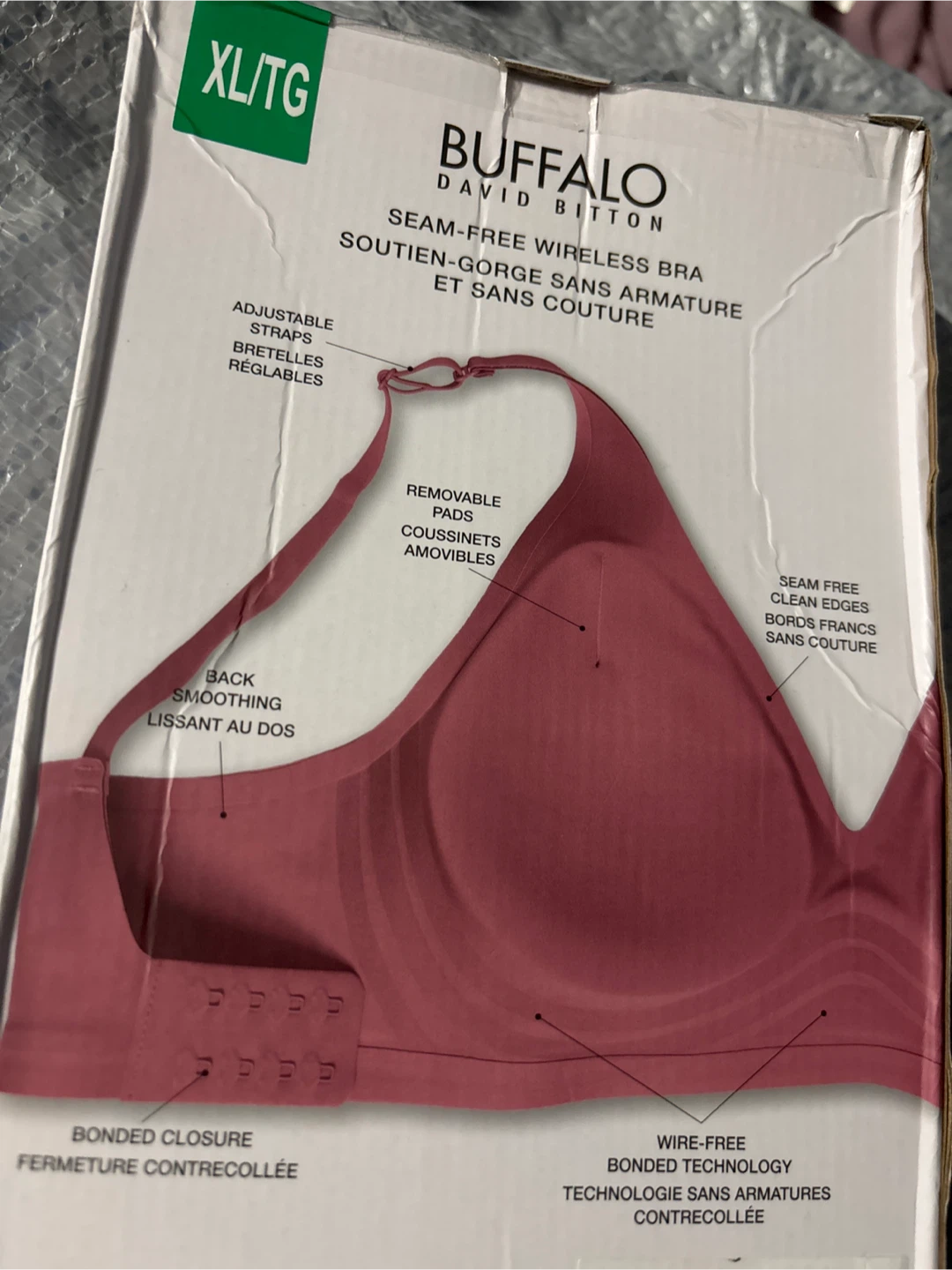 Buffalo David Bitton Seam-Free Wireless Bra XL/TG - photo 2