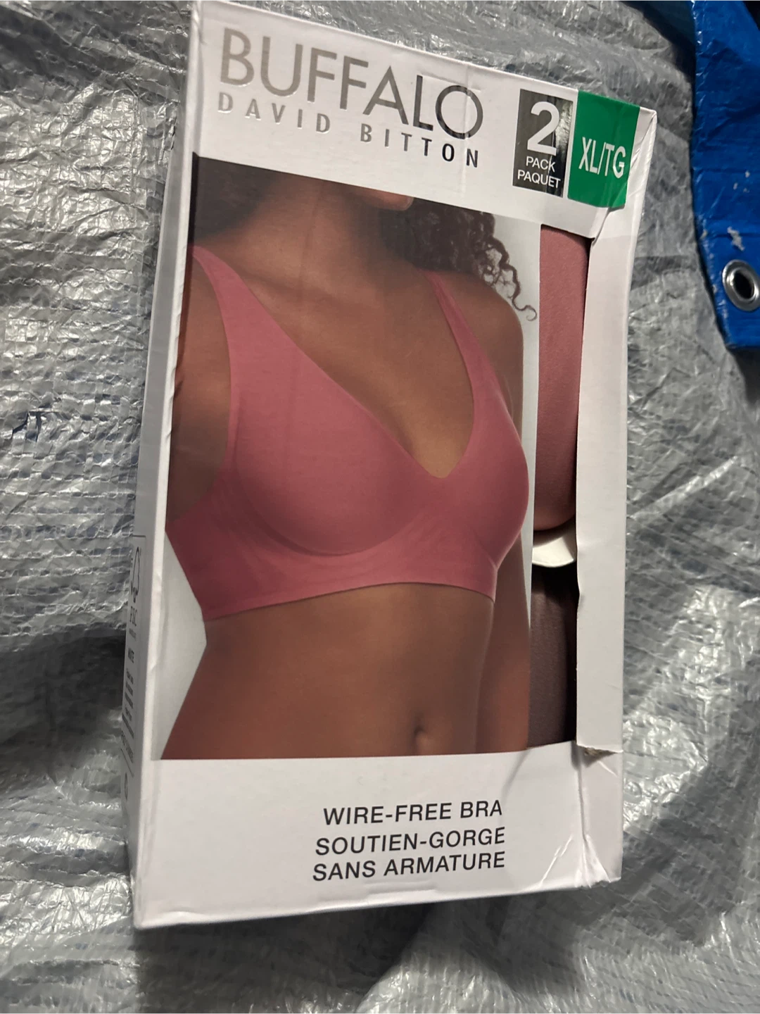 Buffalo David Bitton Seam-Free Wireless Bra XL/TG