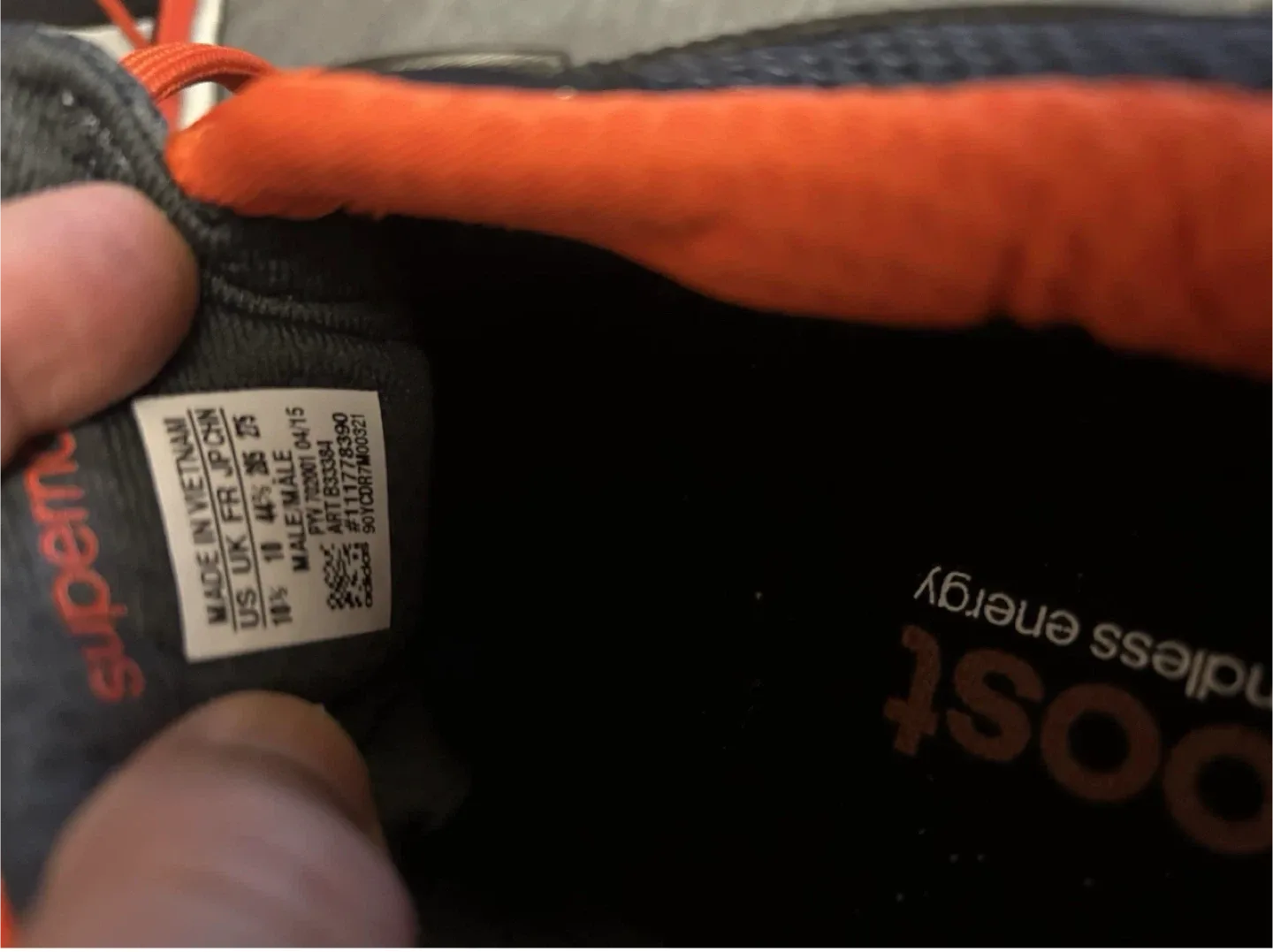 Men’s Adidas Supernova Glide Boost 7 Running Shoes. Size 10.5 image indicator(4)