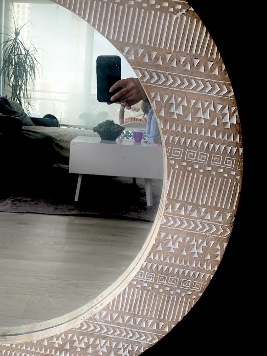 Round Large Decorative Wall Mirror image indicator(2)